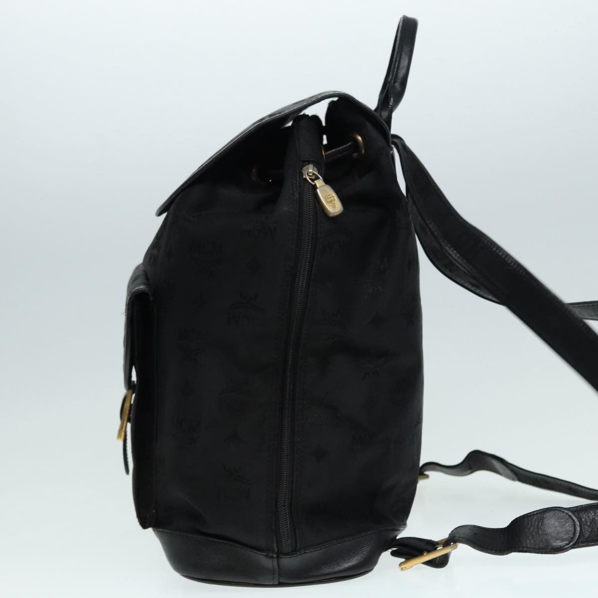 MCM Black Leather Backpack Bag (Pre-Owned) Size ONE SIZE - 8 Thumbnail