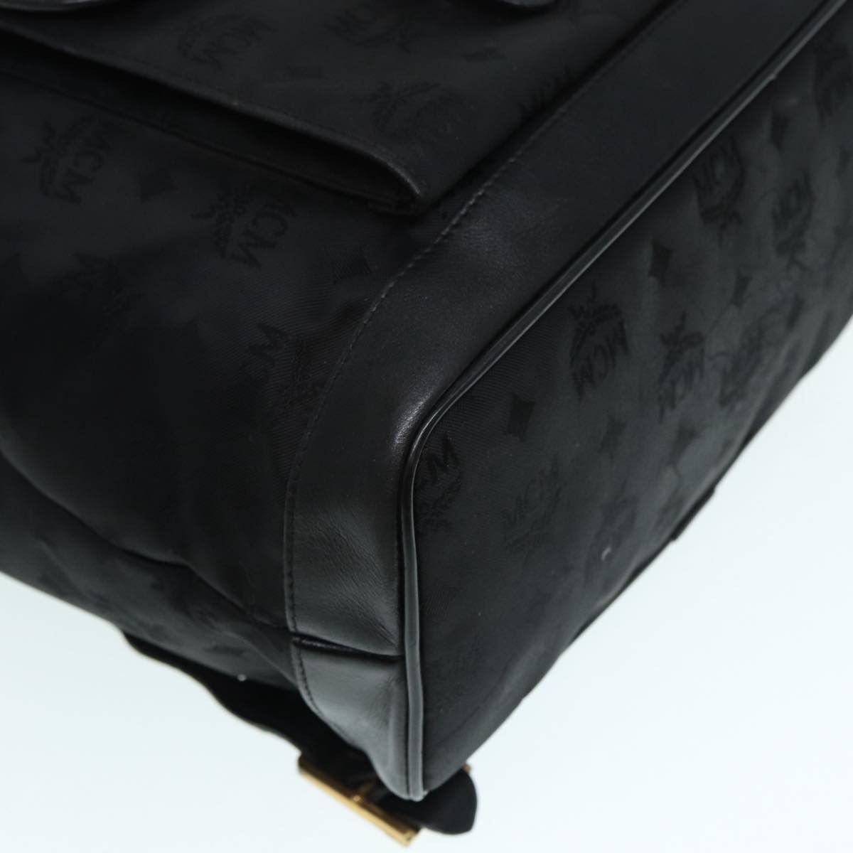 MCM Black Leather Backpack Bag (Pre-Owned) Size ONE SIZE - 14 Thumbnail