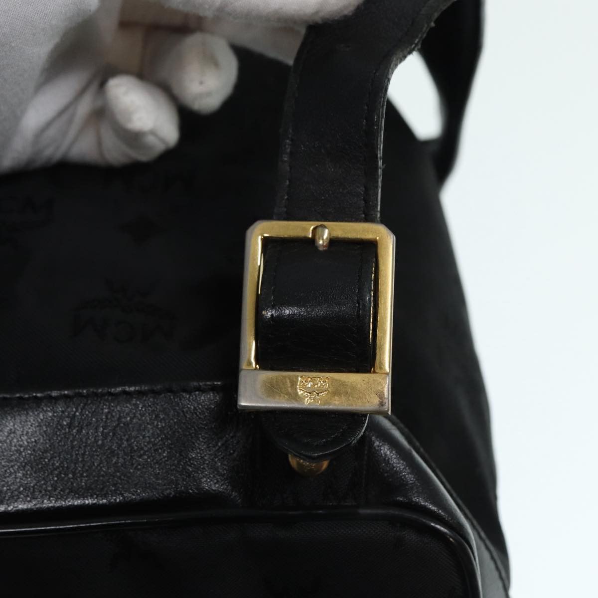 MCM Black Leather Backpack Bag (Pre-Owned) Size ONE SIZE - 18 Thumbnail