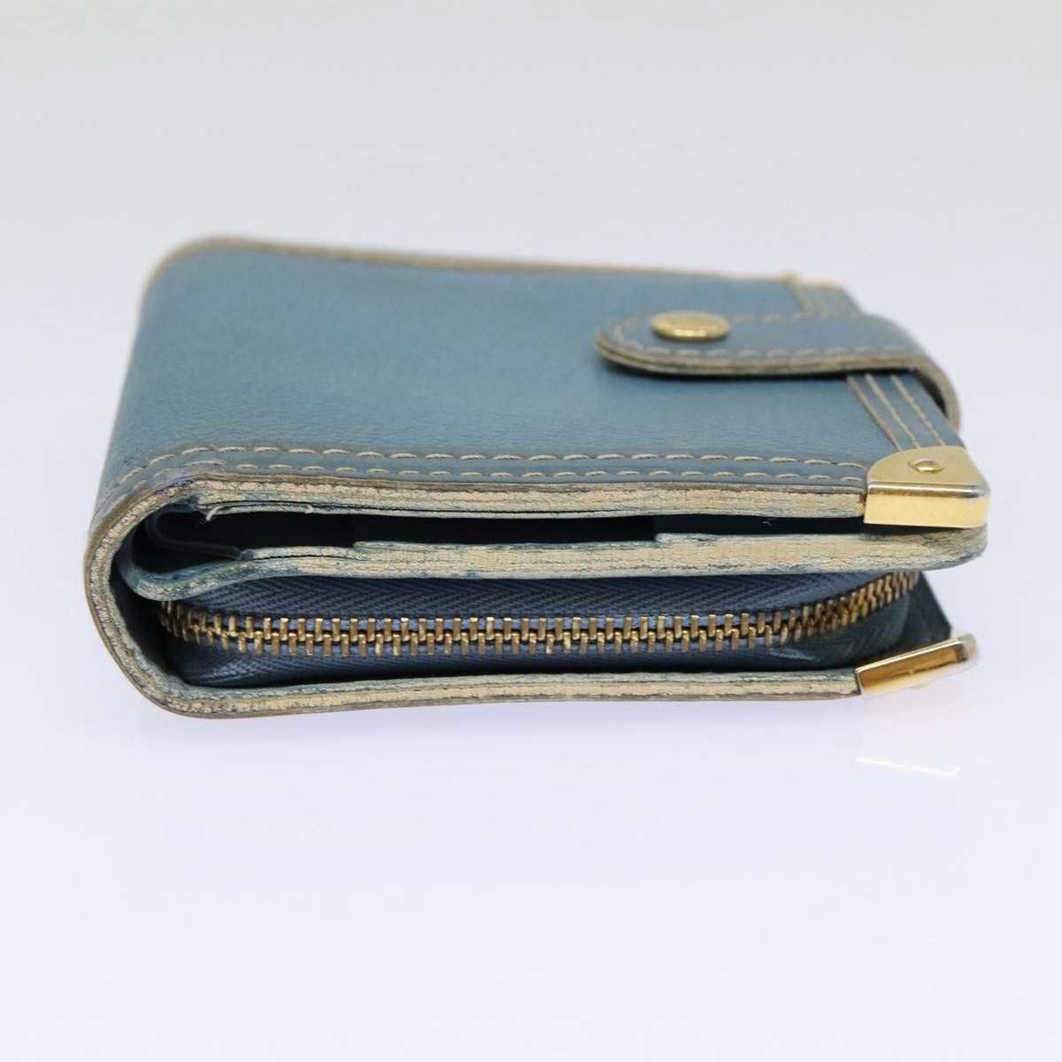 Louis Vuitton Suhari Blue Leather Wallet (Pre-Owned) Size ONE SIZE - 10 Thumbnail