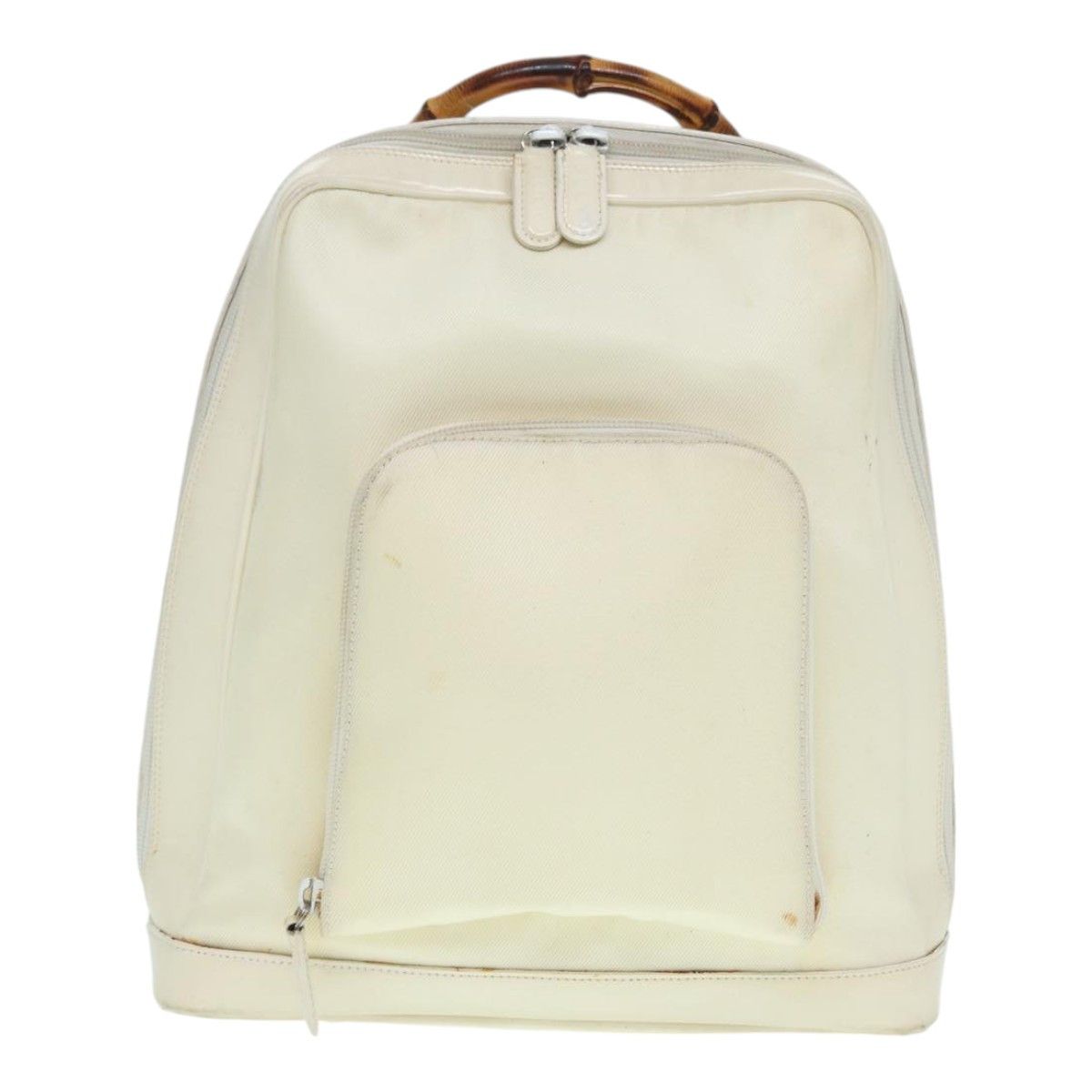 Gucci Bamboo White Leather Shoulder Bag (Pre-Owned) Size ONE SIZE - 18 Thumbnail