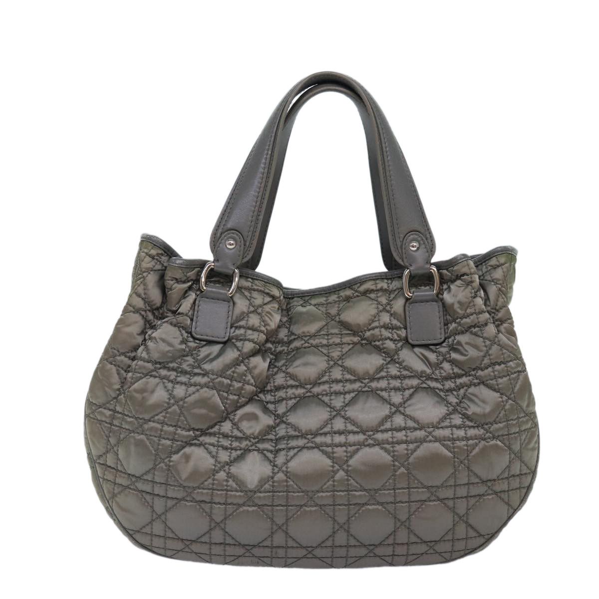 Dior Cannage Lady Grey Synthetic Handbag (Pre-Owned) Size ONE SIZE - 2 Thumbnail