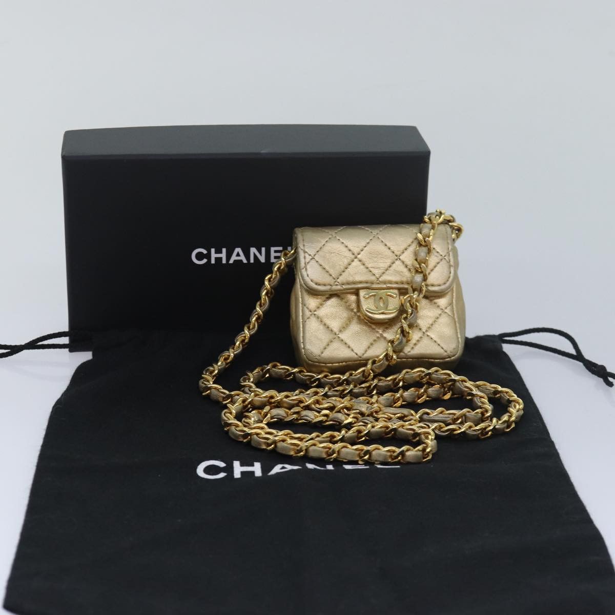 Chanel Timeless Gold Leather Shoulder Bag (Pre-Owned) Size ONE SIZE - 9 Thumbnail