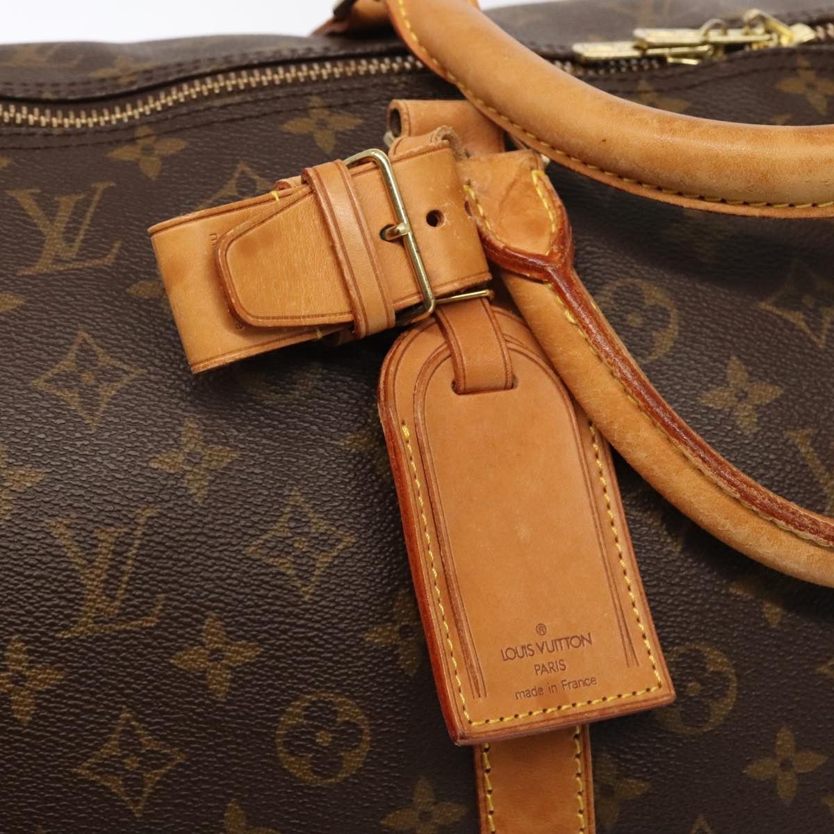 Louis Vuitton Keepall 60 Brown Canvas Travel Bag (Pre-Owned) Size ONE SIZE - 16 Thumbnail