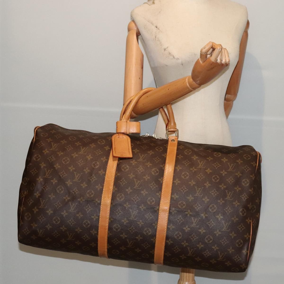 Louis Vuitton Keepall 60 Brown Canvas Travel Bag (Pre-Owned) Size ONE SIZE - 17 Thumbnail