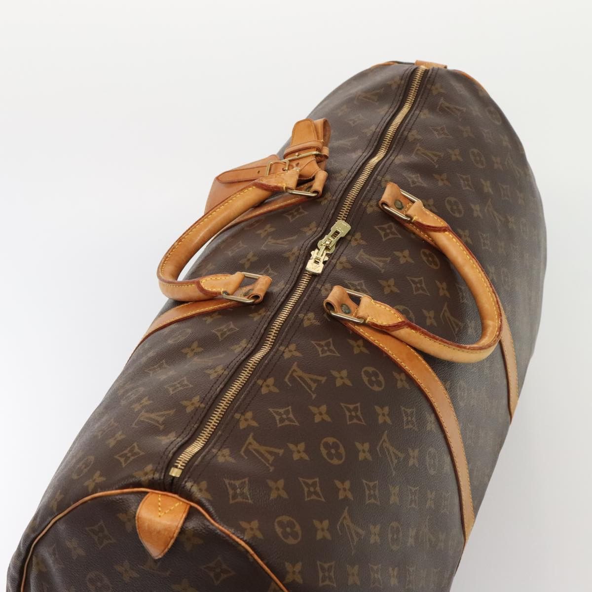 Louis Vuitton Keepall 60 Brown Canvas Travel Bag (Pre-Owned) Size ONE SIZE - 19 Thumbnail