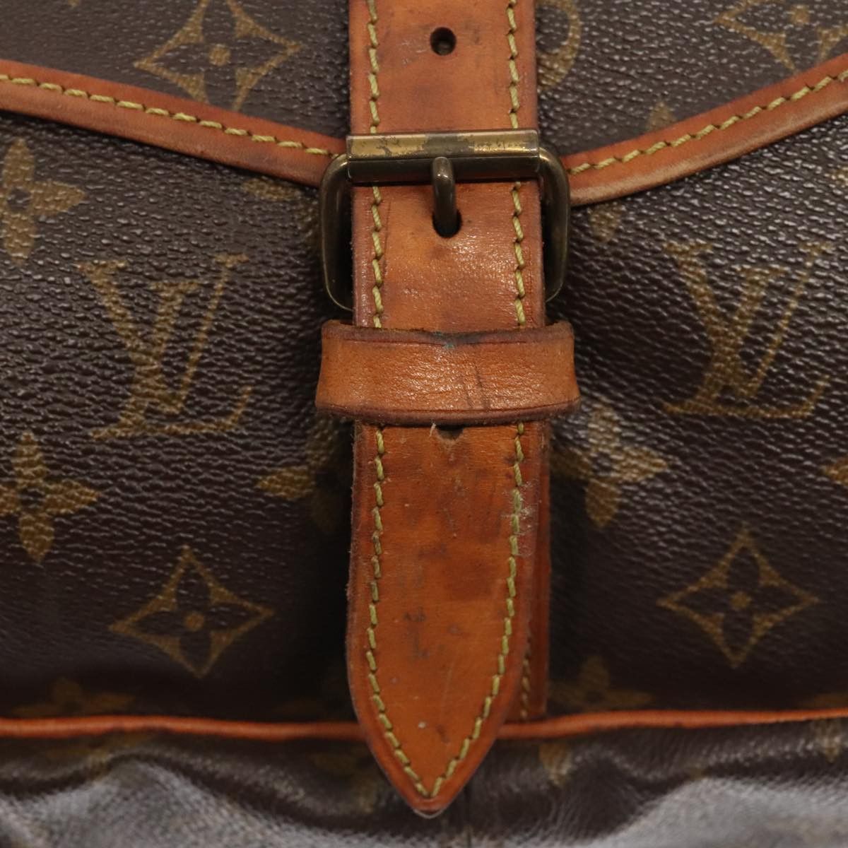 Louis Vuitton Saumur 35 Brown Canvas Shoulder Bag (Pre-Owned) Size ONE SIZE - 10 Thumbnail