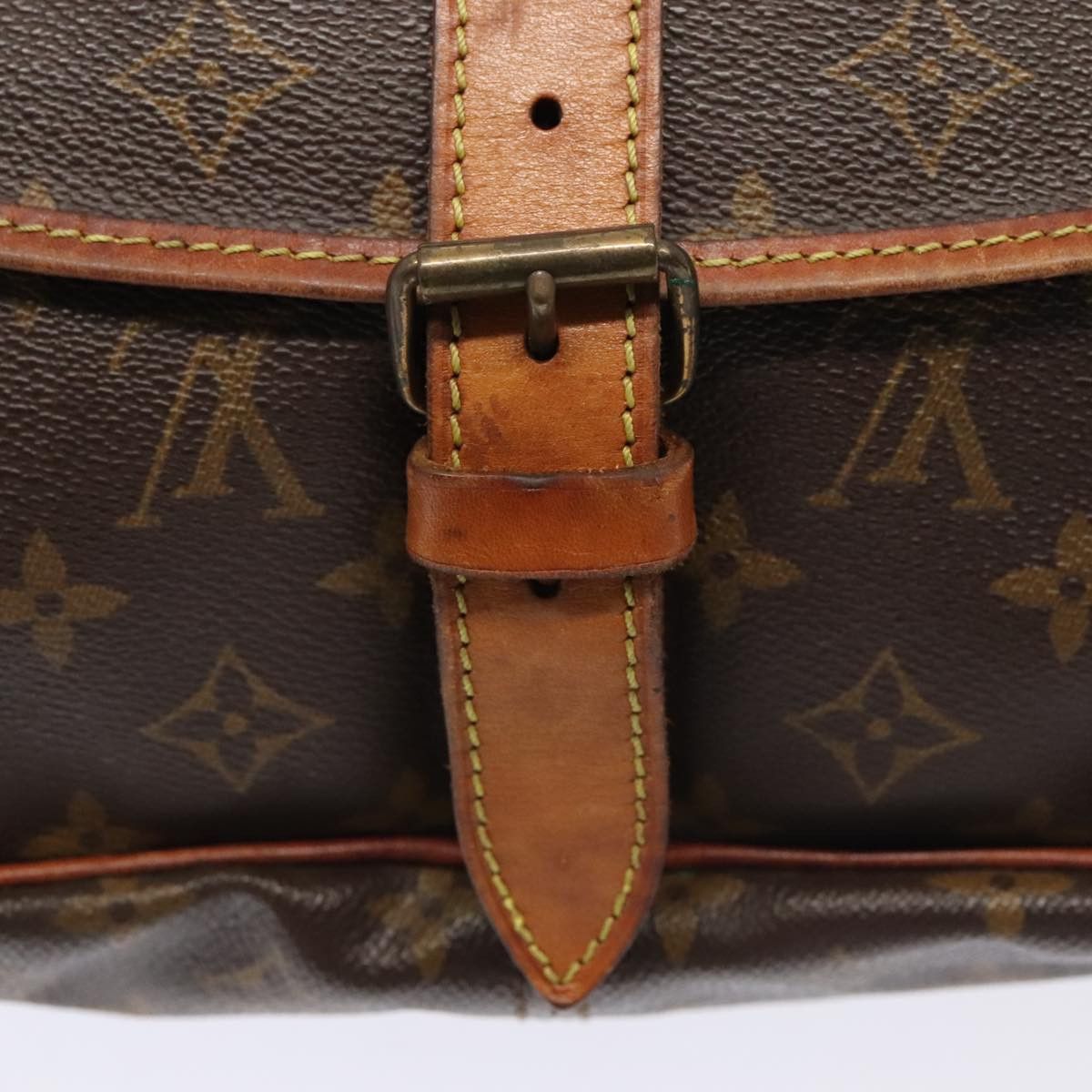 Louis Vuitton Saumur 35 Brown Canvas Shoulder Bag (Pre-Owned) Size ONE SIZE - 11 Thumbnail
