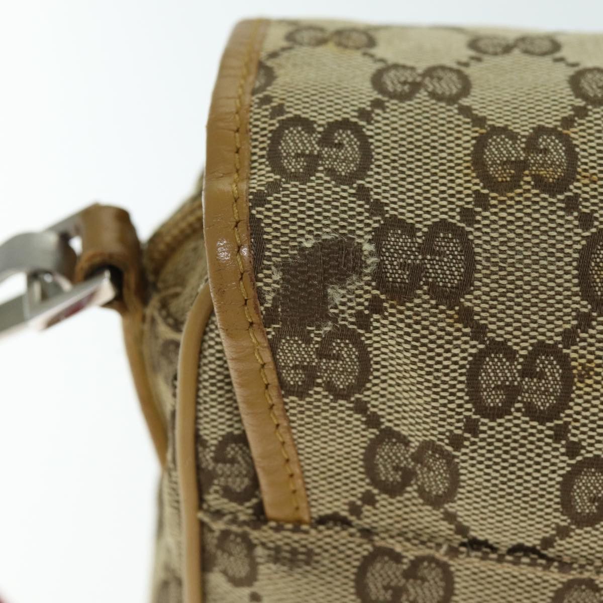 Gucci Sherry Beige Canvas Shoulder Bag (Pre-Owned) Size ONE SIZE - 15 Thumbnail