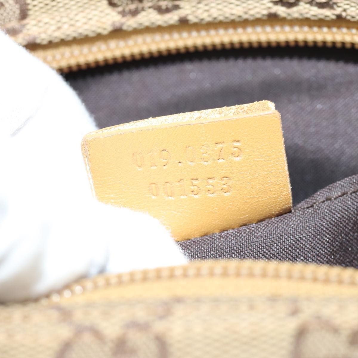 Gucci Sherry Beige Canvas Shoulder Bag (Pre-Owned) Size ONE SIZE - 6 Thumbnail