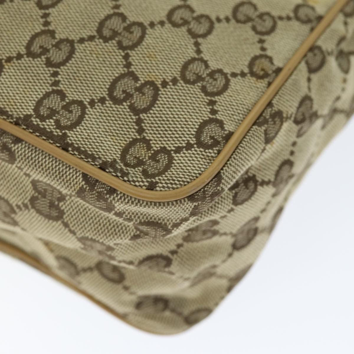 Gucci Sherry Beige Canvas Shoulder Bag (Pre-Owned) Size ONE SIZE - 9 Thumbnail