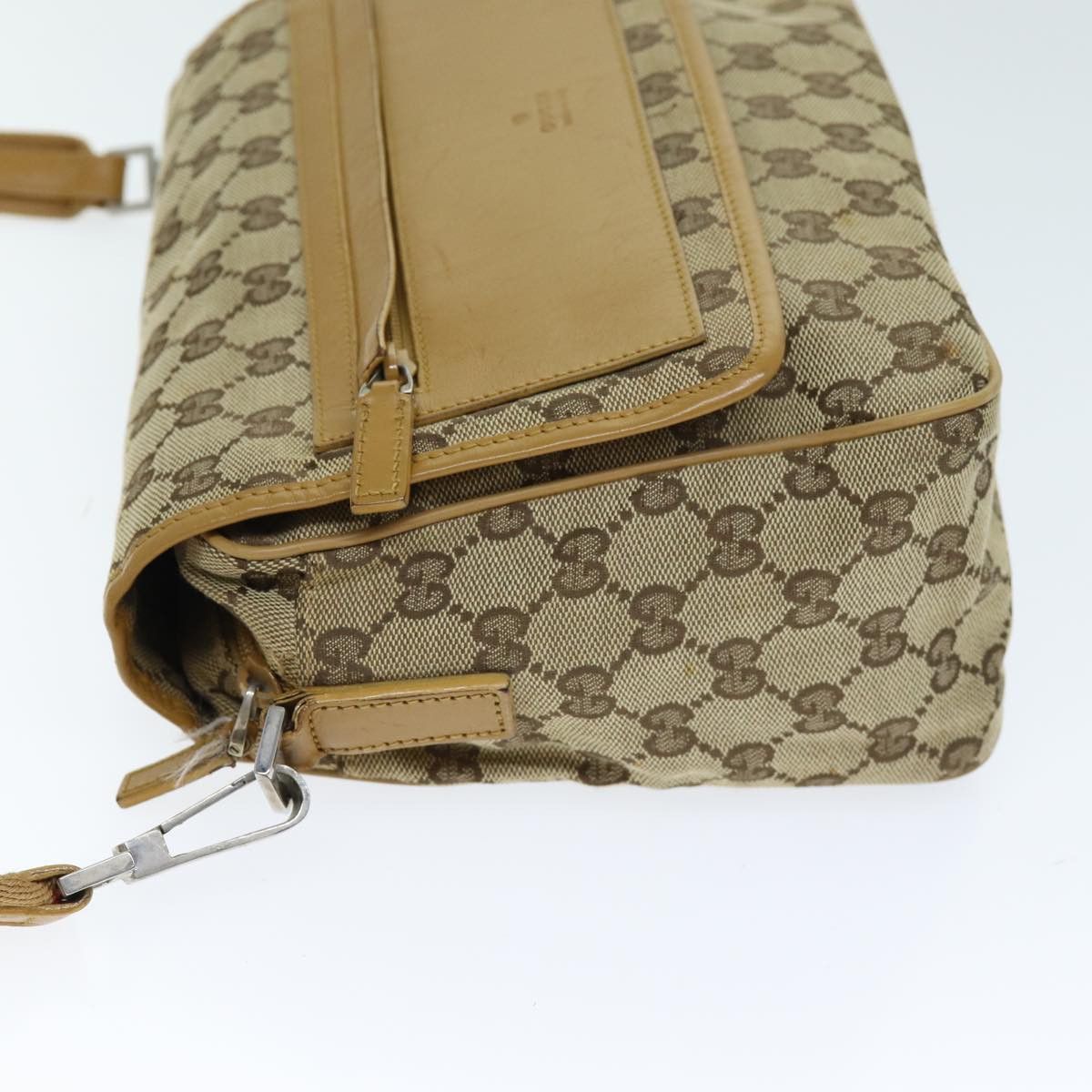 Gucci Sherry Beige Canvas Shoulder Bag (Pre-Owned) Size ONE SIZE - 14 Thumbnail