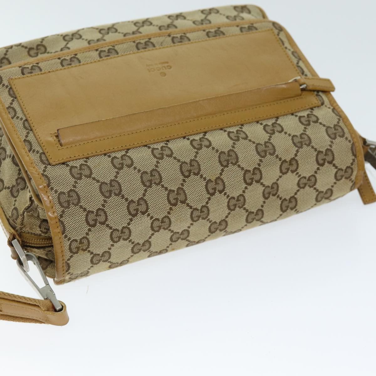 Gucci Sherry Beige Canvas Shoulder Bag (Pre-Owned) Size ONE SIZE - 4 Thumbnail