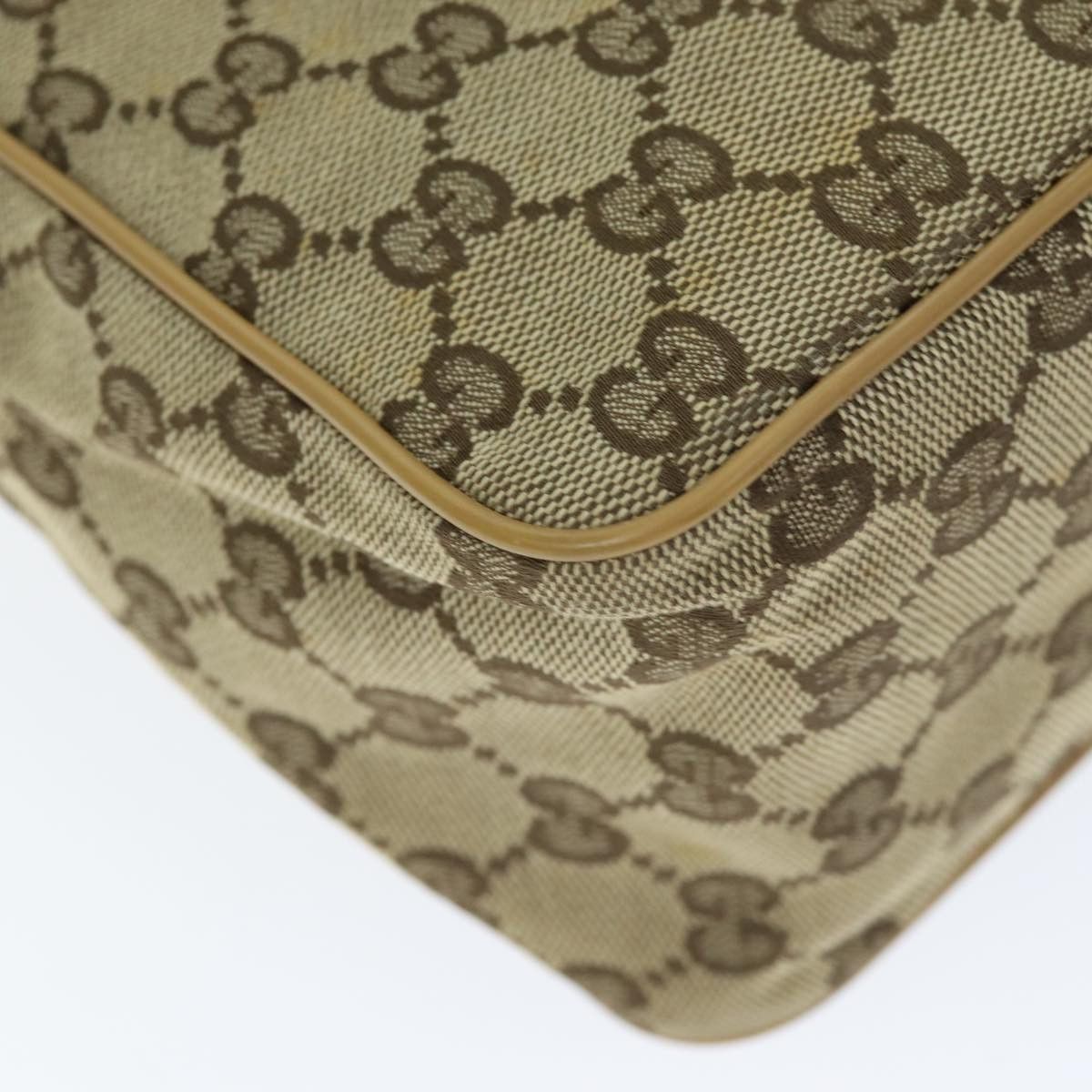 Gucci Sherry Beige Canvas Shoulder Bag (Pre-Owned) Size ONE SIZE - 19 Thumbnail