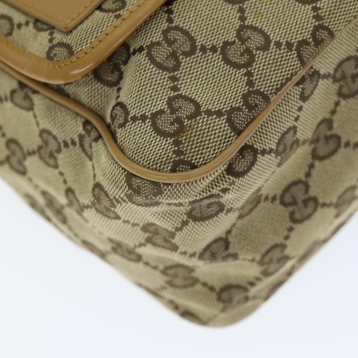 Gucci Sherry Beige Canvas Shoulder Bag (Pre-Owned) Size ONE SIZE - 18 Thumbnail