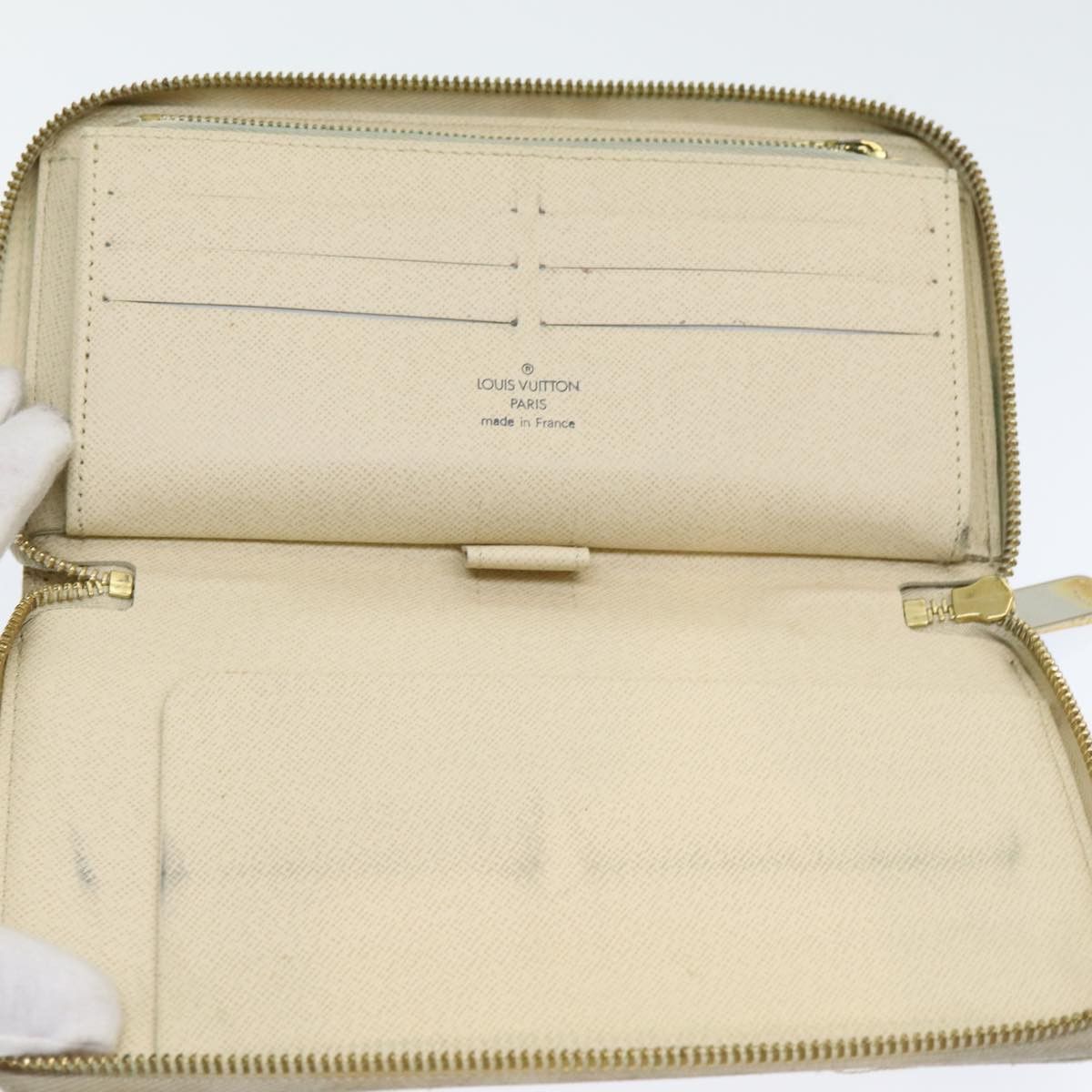 Louis Vuitton Portefeuille Zippy White Canvas Wallet (Pre-Owned) Size ONE SIZE - 5 Thumbnail