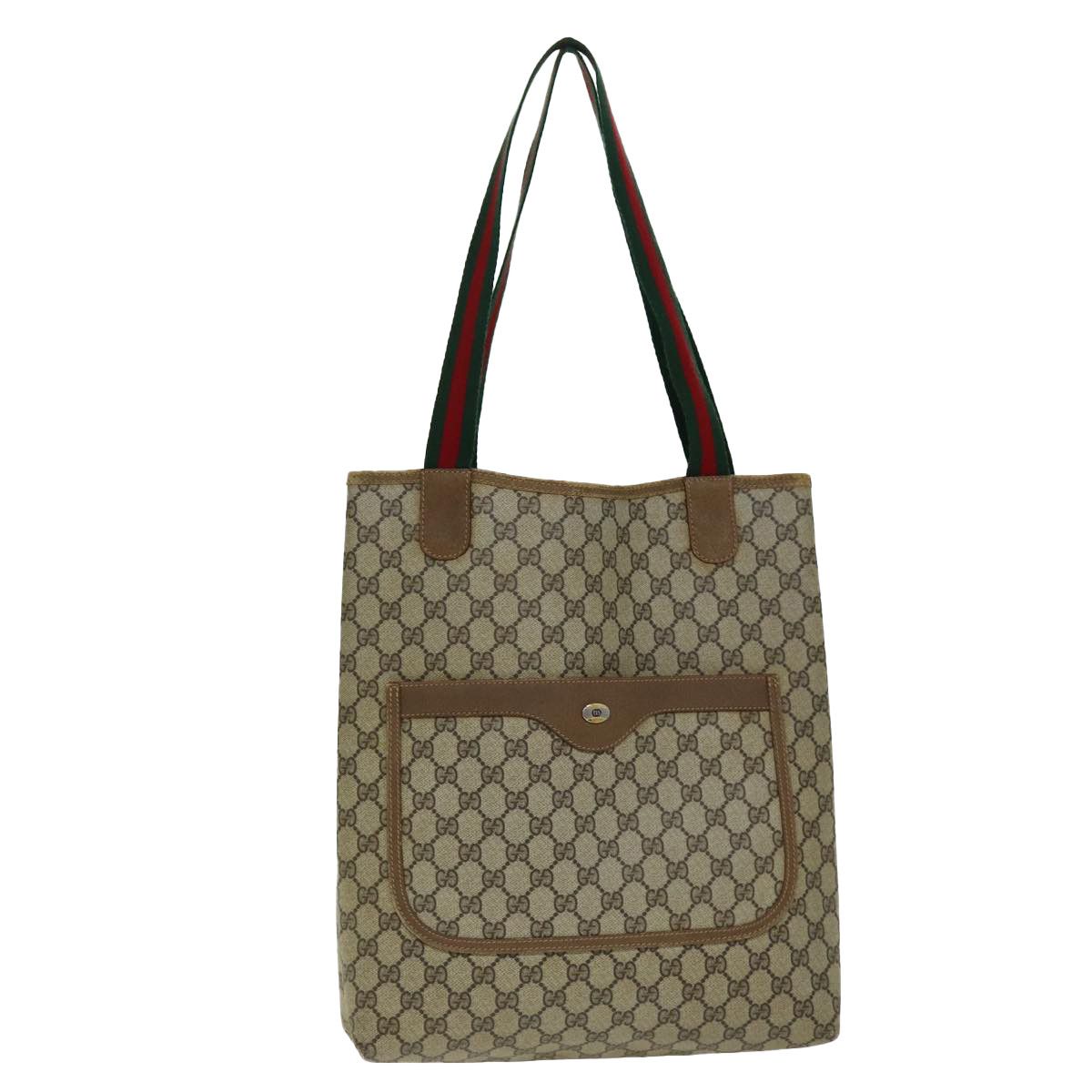 Gucci Gg Supreme Beige Canvas Tote Bag (Pre-Owned) Size ONE SIZE - 13 Thumbnail