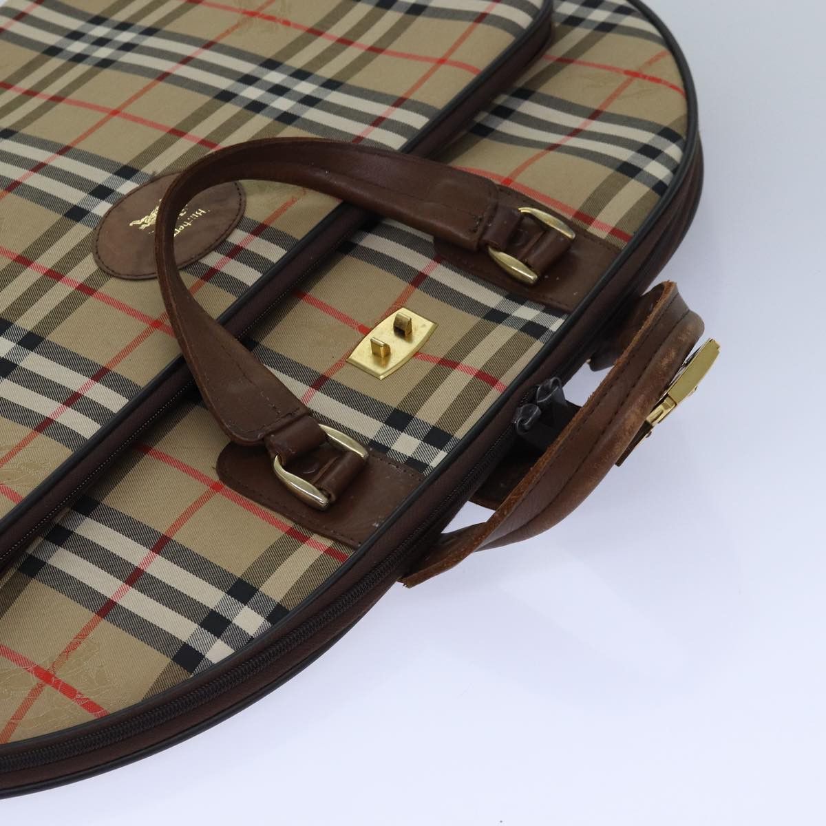 Burberry Nova Check Beige Canvas Travel Bag (Pre-Owned) Size ONE SIZE - 18 Thumbnail