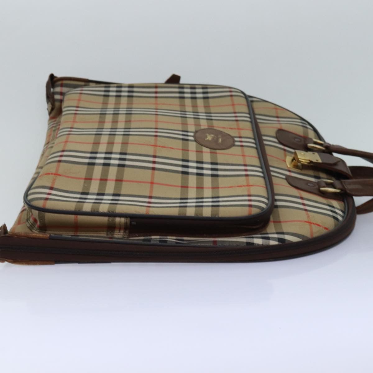 Burberry Nova Check Beige Canvas Travel Bag (Pre-Owned) Size ONE SIZE - 17 Thumbnail