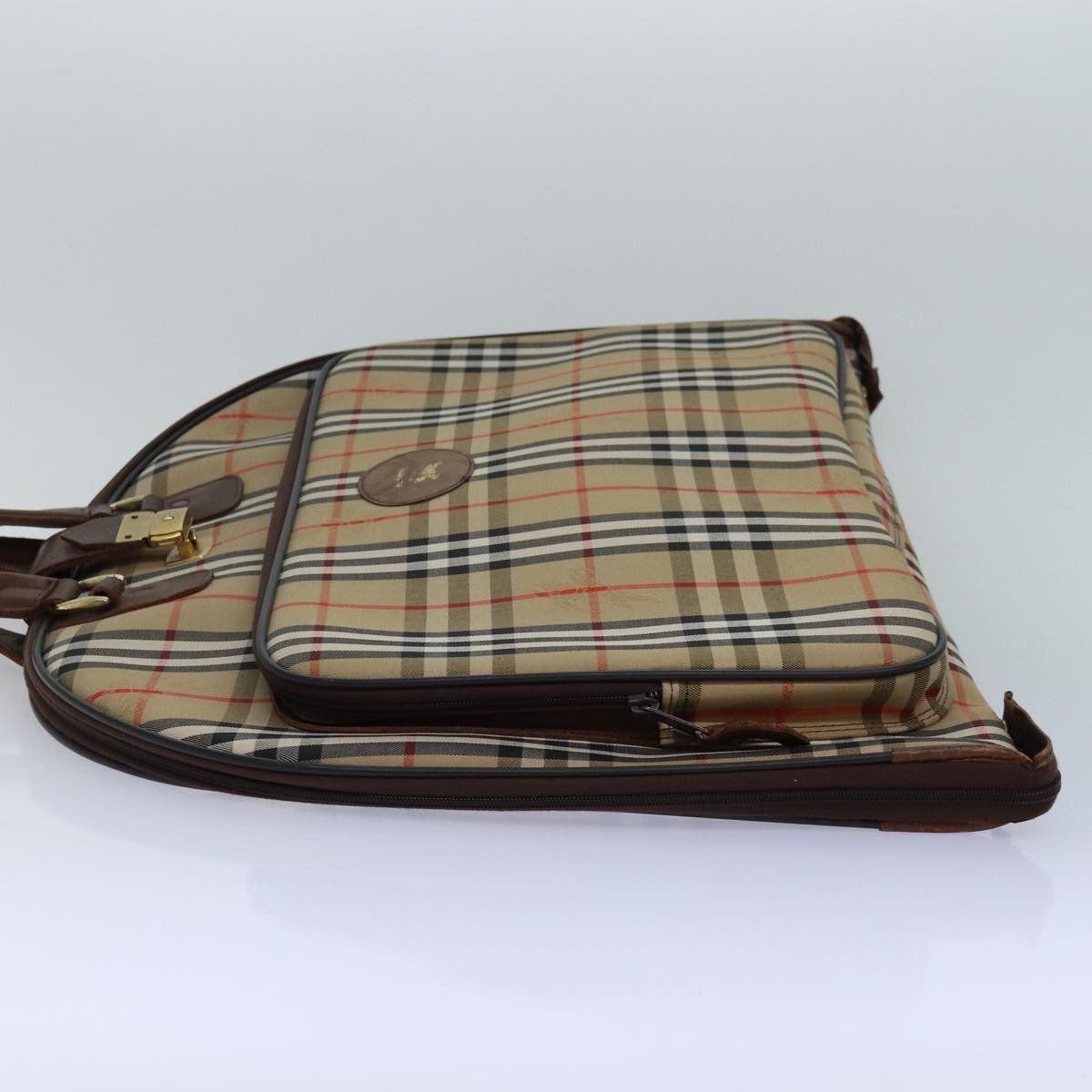 Burberry Nova Check Beige Canvas Travel Bag (Pre-Owned) Size ONE SIZE - 3 Thumbnail