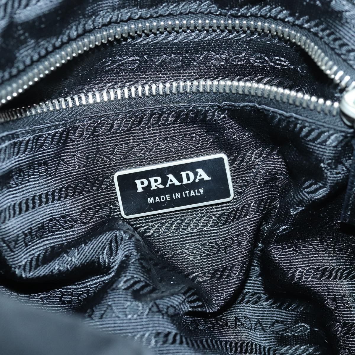Prada Tessuto Black Synthetic Backpack Bag (Pre-Owned) Size ONE SIZE - 8 Thumbnail
