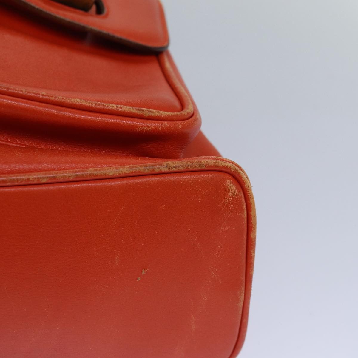 Gucci Bamboo Orange Leather Backpack Bag (Pre-Owned) Size ONE SIZE - 16 Thumbnail