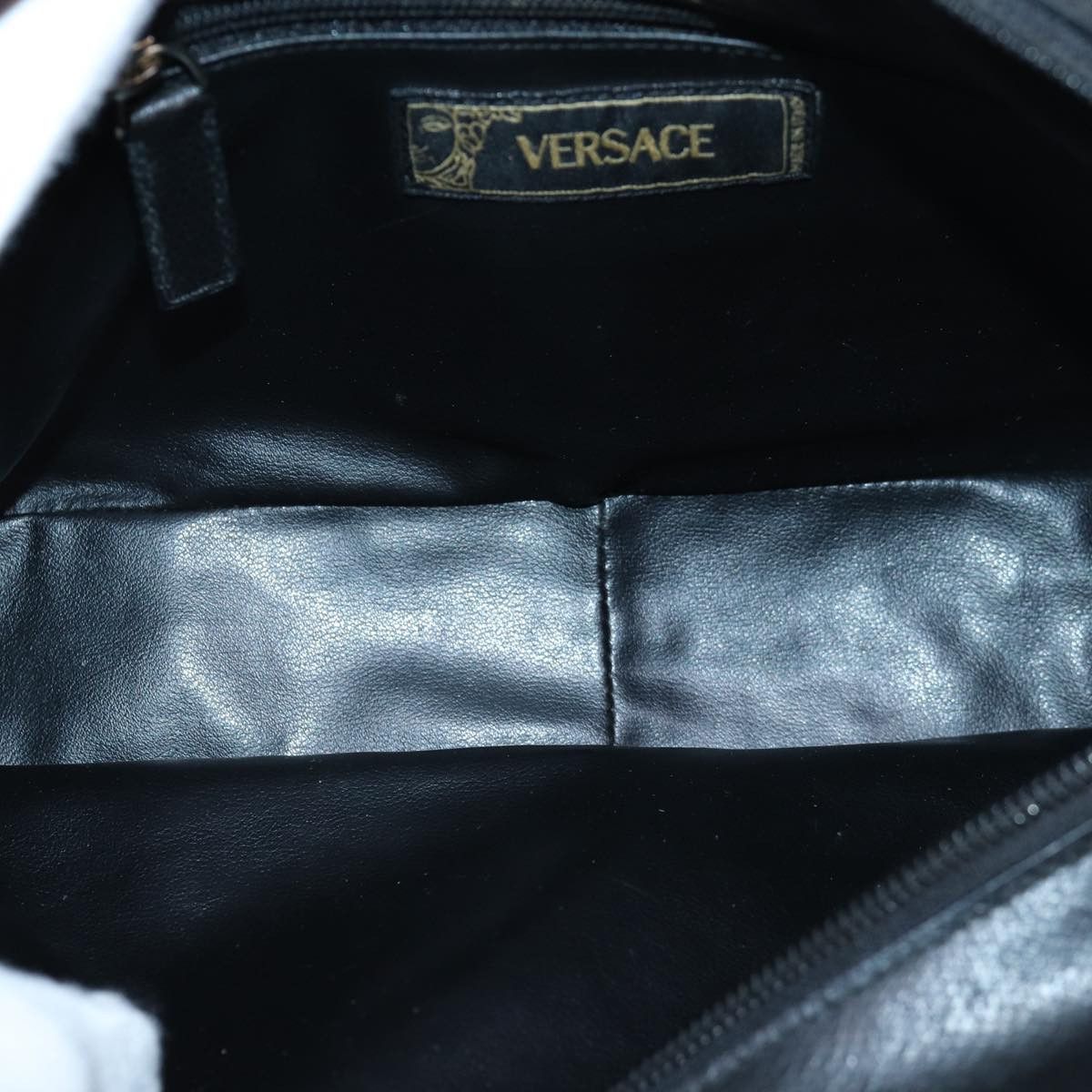 Versace Black Leather Clutch Bag (Pre-Owned) Size ONE SIZE - 17 Thumbnail