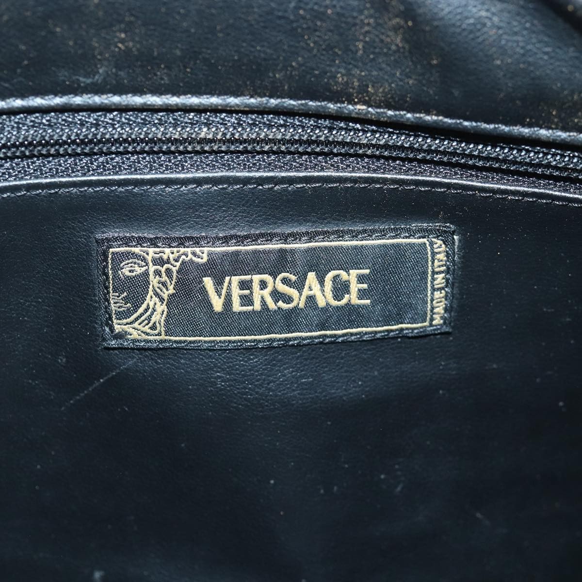 Versace Black Leather Clutch Bag (Pre-Owned) Size ONE SIZE - 8 Thumbnail