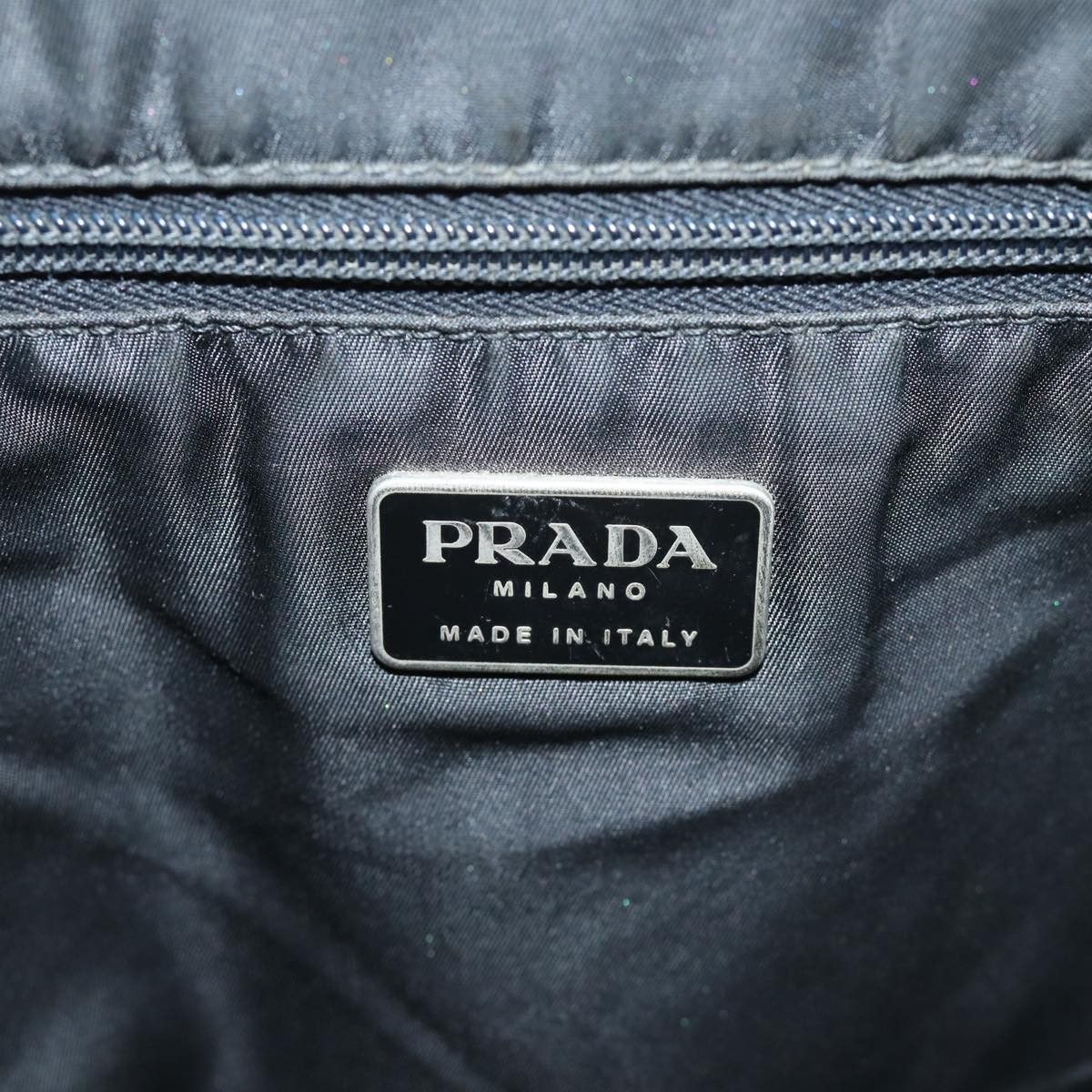 Prada Tessuto Black Synthetic Handbag (Pre-Owned) Size ONE SIZE - 8 Thumbnail