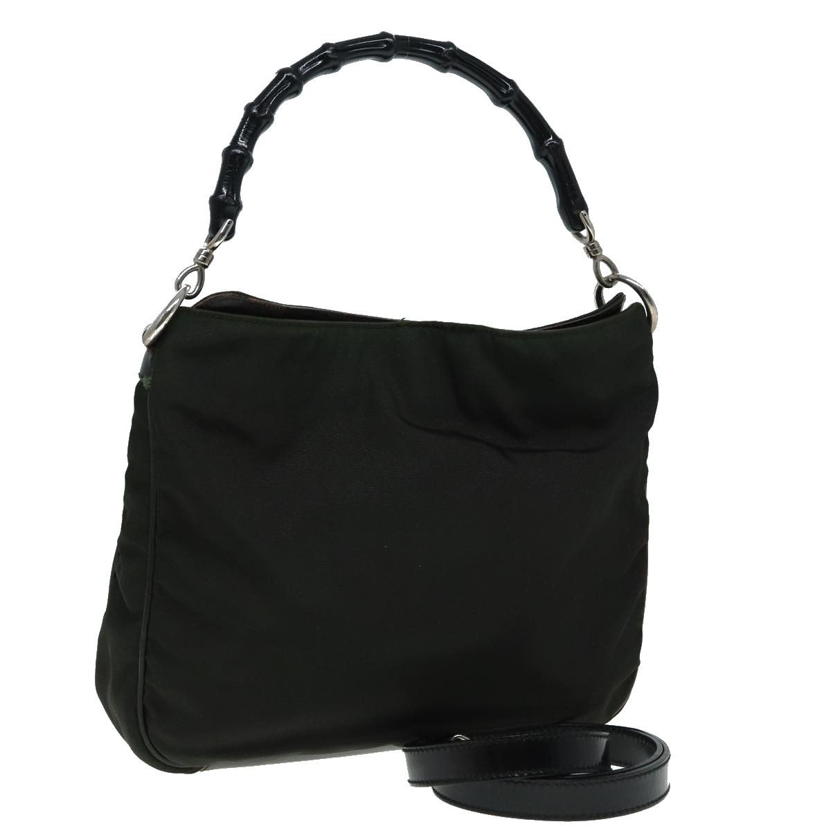 Gucci Bamboo Khaki Synthetic Handbag (Pre-Owned) Size ONE SIZE - 11 Thumbnail