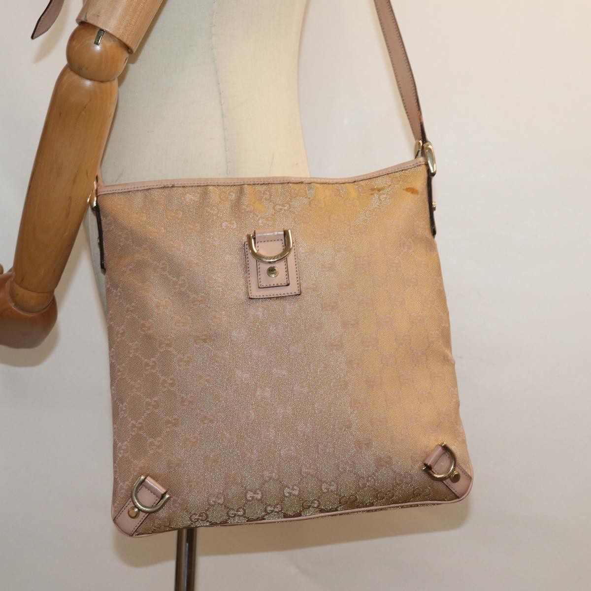Gucci Gg Canvas Pink Canvas Shoulder Bag (Pre-Owned) Size ONE SIZE - 7 Thumbnail
