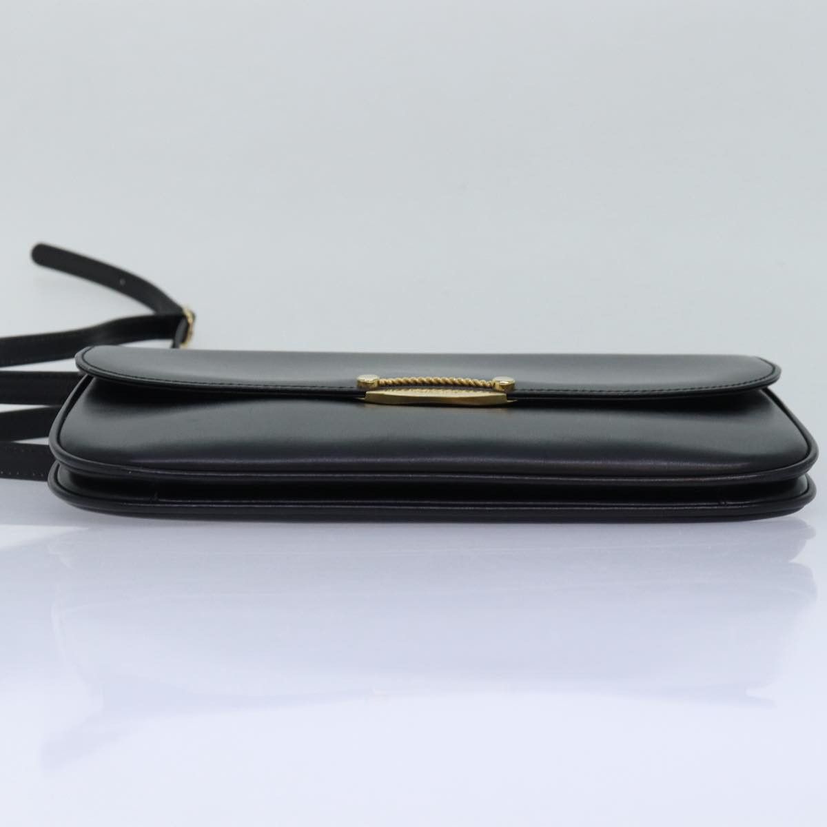 Bally Black Leather Shoulder Bag (Pre-Owned) Size ONE SIZE - 3 Thumbnail