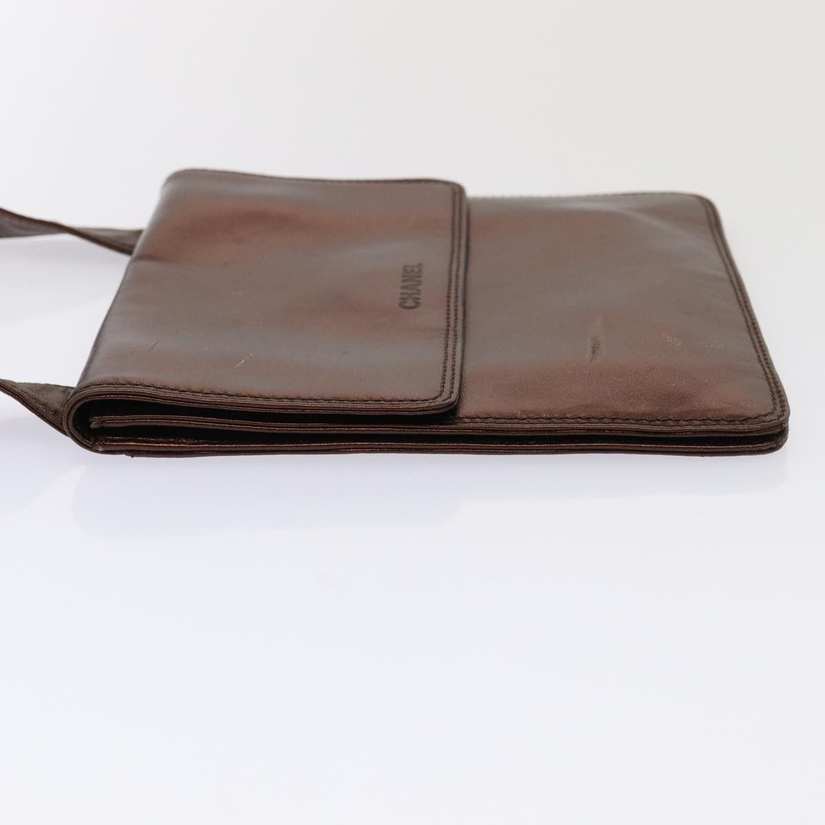 Chanel Brown Leather Shoulder Bag (Pre-Owned) Size ONE SIZE - 10 Thumbnail