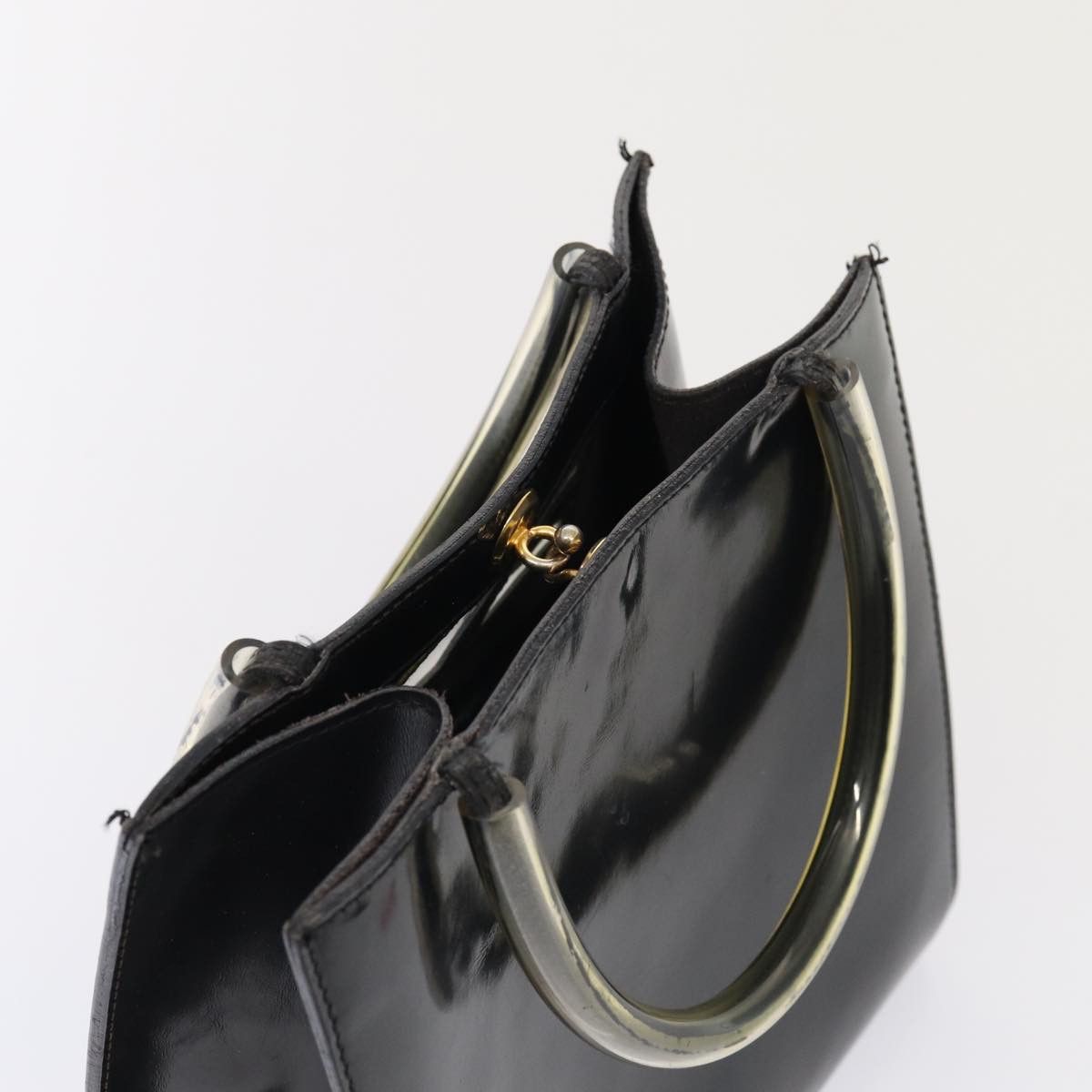 Salvatore Ferragamo Black Leather Handbag (Pre-Owned) Size ONE SIZE - 4 Thumbnail