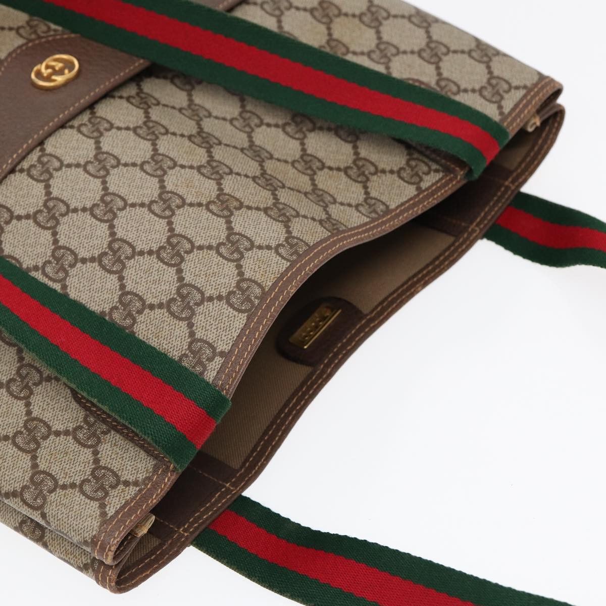 Gucci Ophidia Beige Canvas Tote Bag (Pre-Owned) Size ONE SIZE - 10 Thumbnail