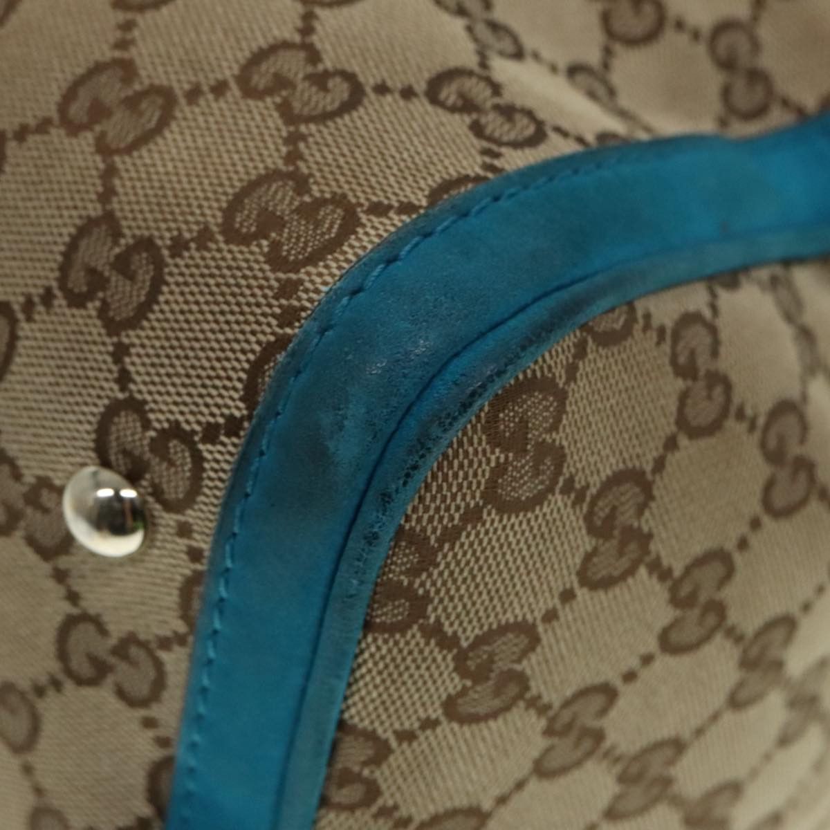Gucci Web Beige Canvas Travel Bag (Pre-Owned) Size ONE SIZE - 8 Thumbnail