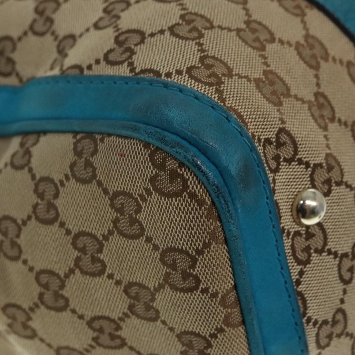 Gucci Web Beige Canvas Travel Bag (Pre-Owned) Size ONE SIZE - 9 Thumbnail