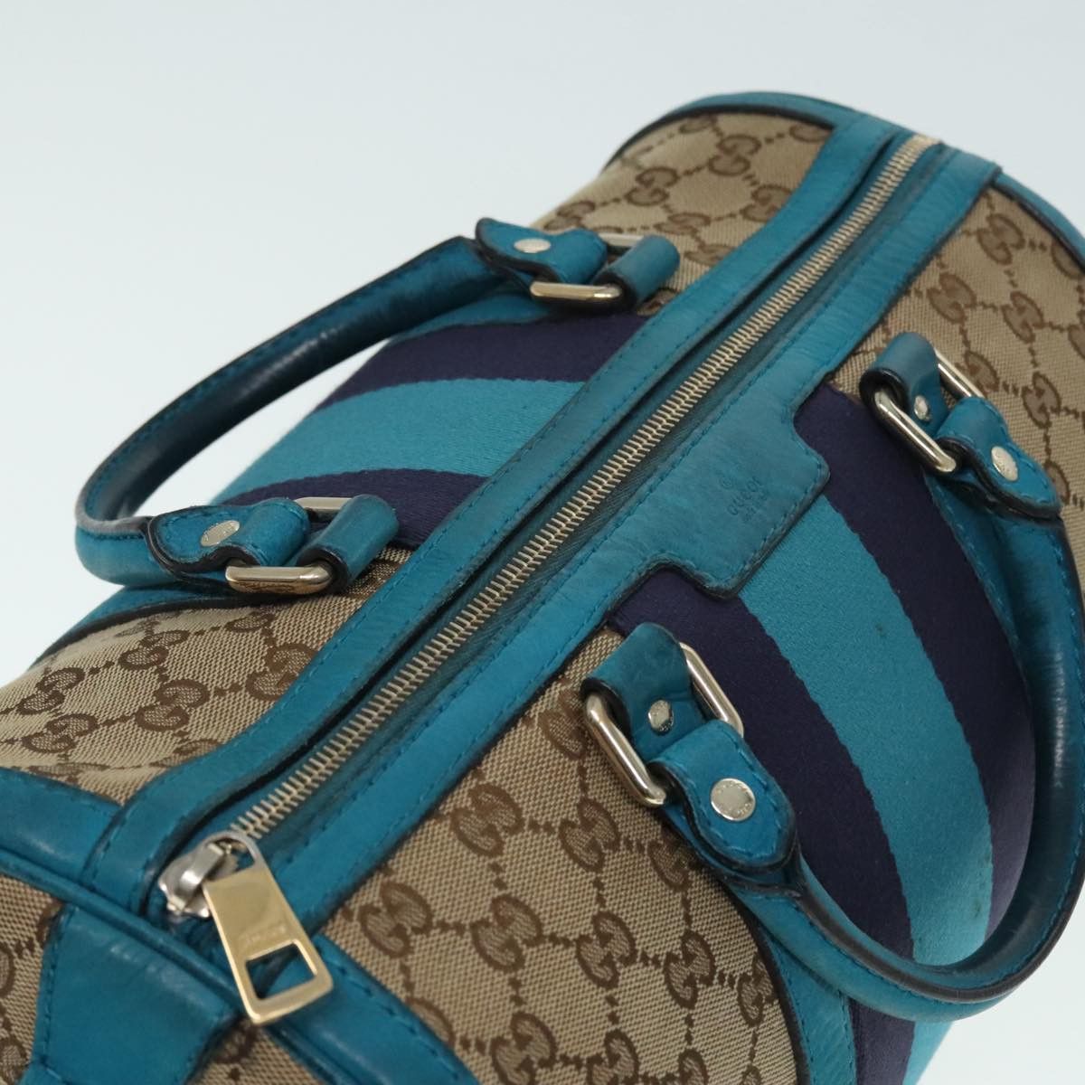 Gucci Web Beige Canvas Travel Bag (Pre-Owned) Size ONE SIZE - 18 Thumbnail