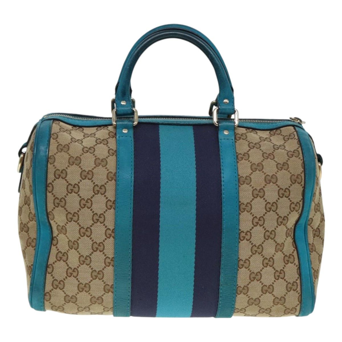 Gucci Web Beige Canvas Travel Bag (Pre-Owned) Size ONE SIZE - 2 Thumbnail