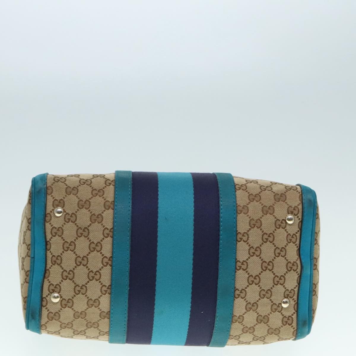 Gucci Web Beige Canvas Travel Bag (Pre-Owned) Size ONE SIZE - 19 Thumbnail