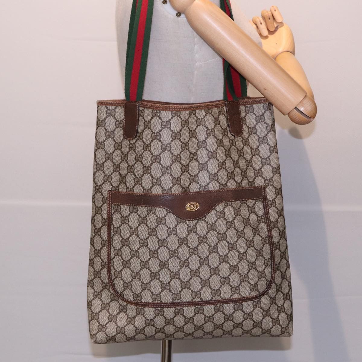 Gucci Ophidia Beige Canvas Tote Bag (Pre-Owned) Size ONE SIZE - 7 Thumbnail