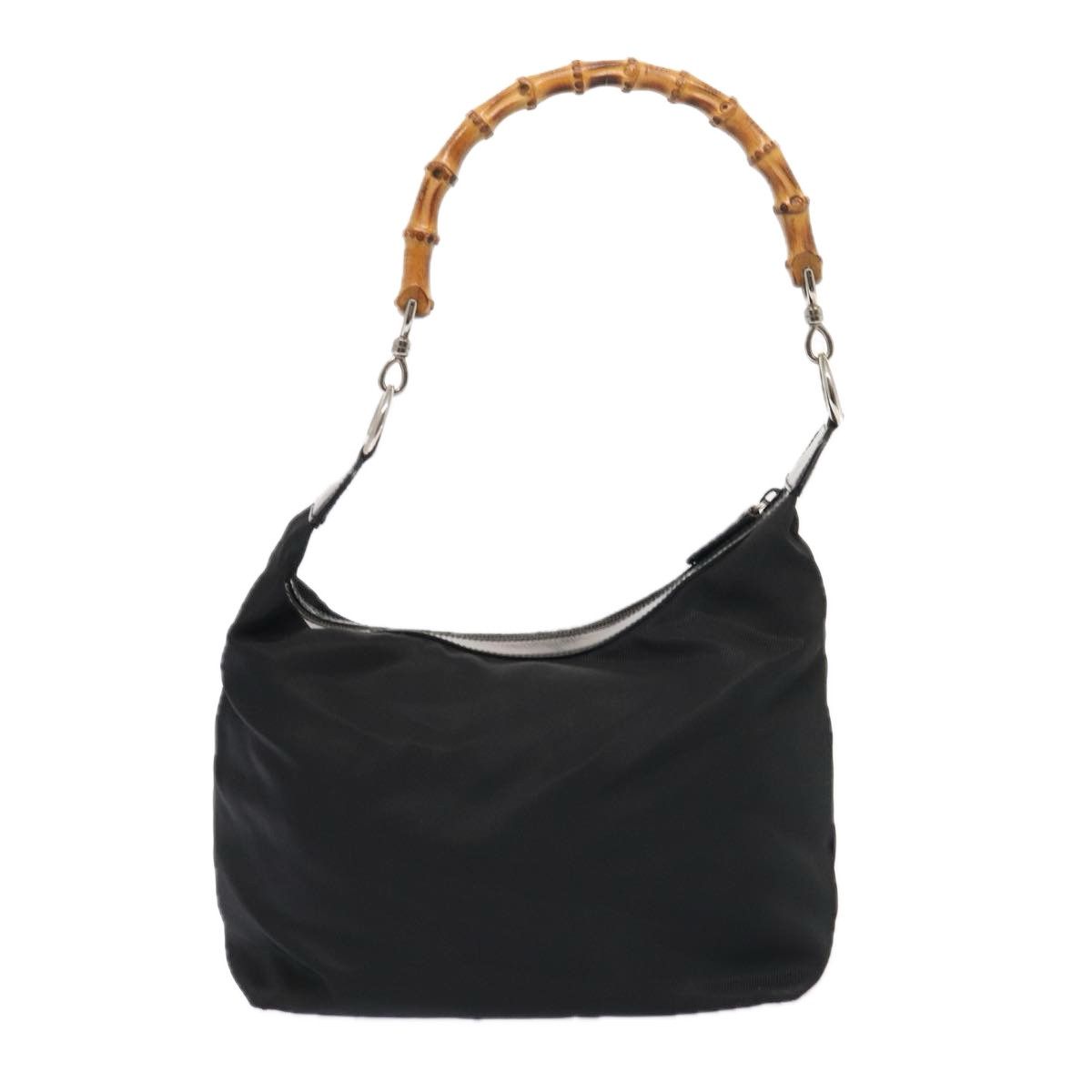 Gucci Bamboo Black Synthetic Shoulder Bag (Pre-Owned) Size ONE SIZE - 2 Thumbnail