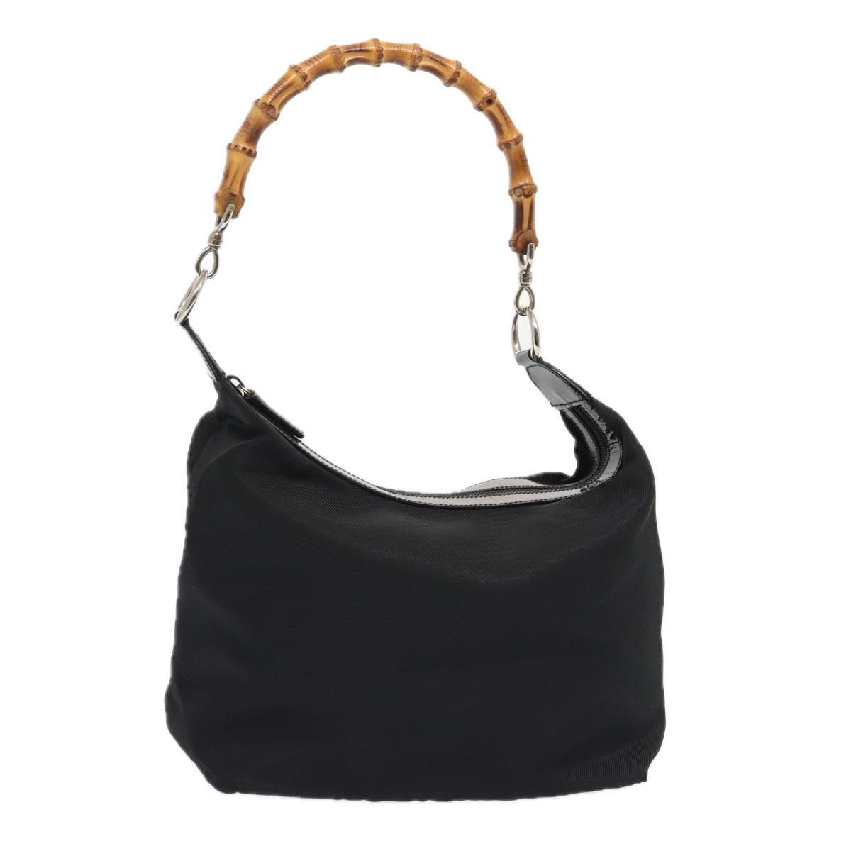 Gucci Bamboo Black Synthetic Shoulder Bag (Pre-Owned) Size ONE SIZE - 9 Thumbnail