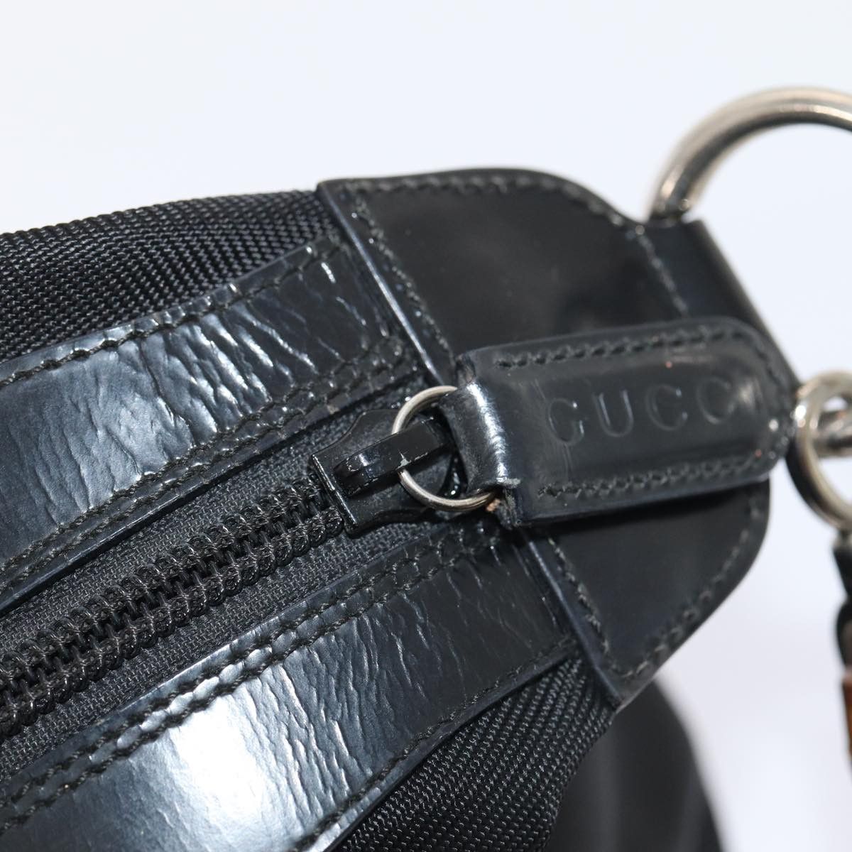 Gucci Bamboo Black Synthetic Shoulder Bag (Pre-Owned) Size ONE SIZE - 18 Thumbnail