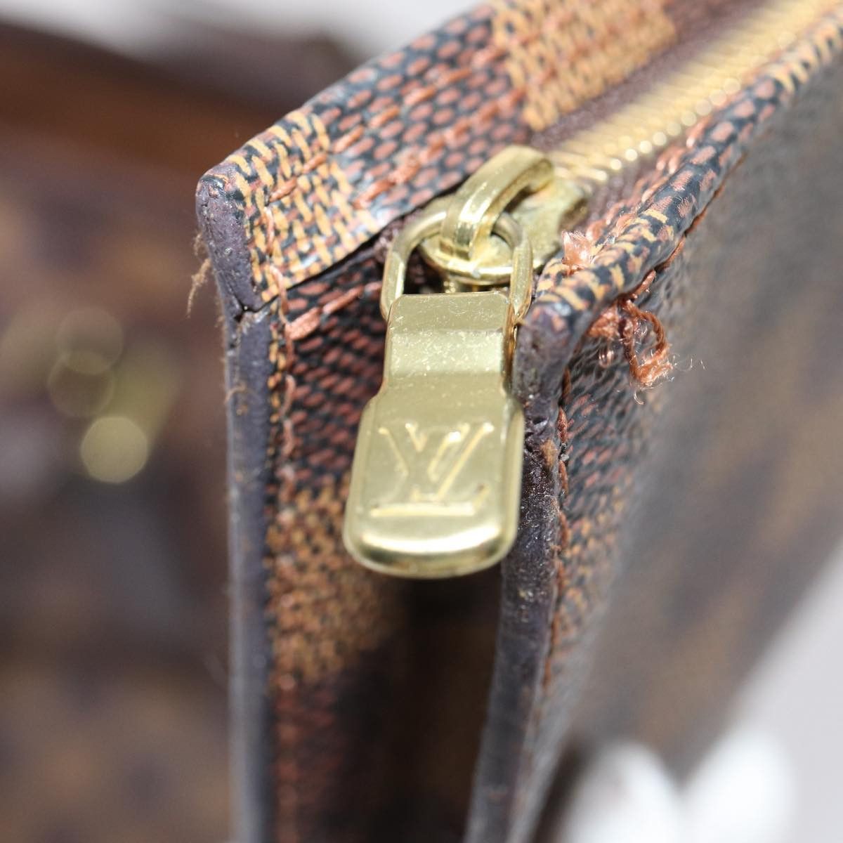 Louis Vuitton Bucket Brown Canvas Shoulder Bag (Pre-Owned) Size ONE SIZE - 6 Thumbnail