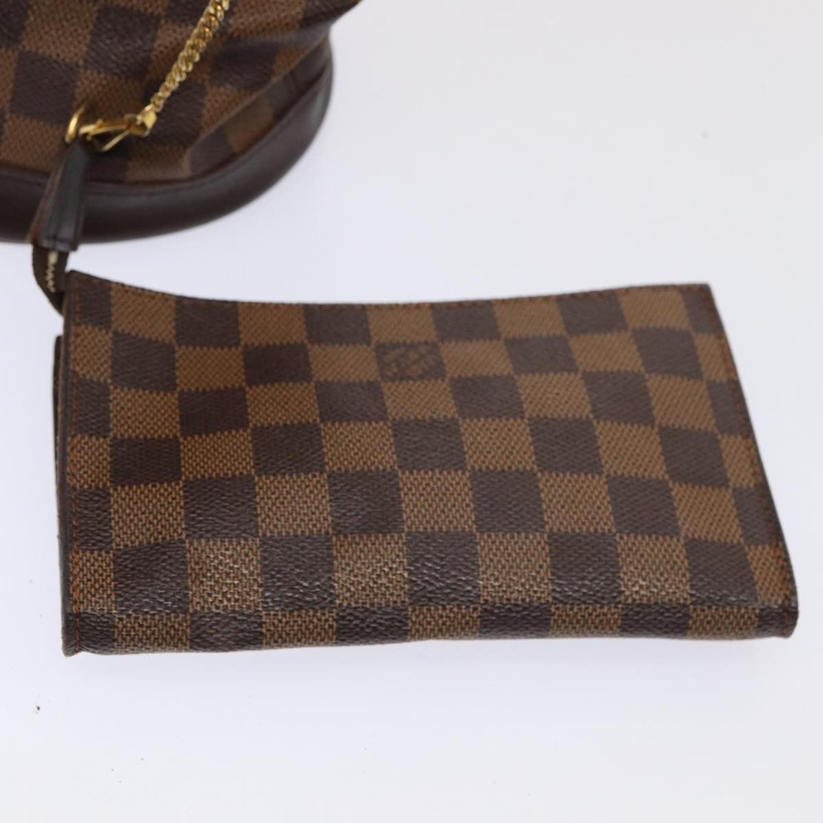 Louis Vuitton Bucket Brown Canvas Shoulder Bag (Pre-Owned) Size ONE SIZE - 10 Thumbnail