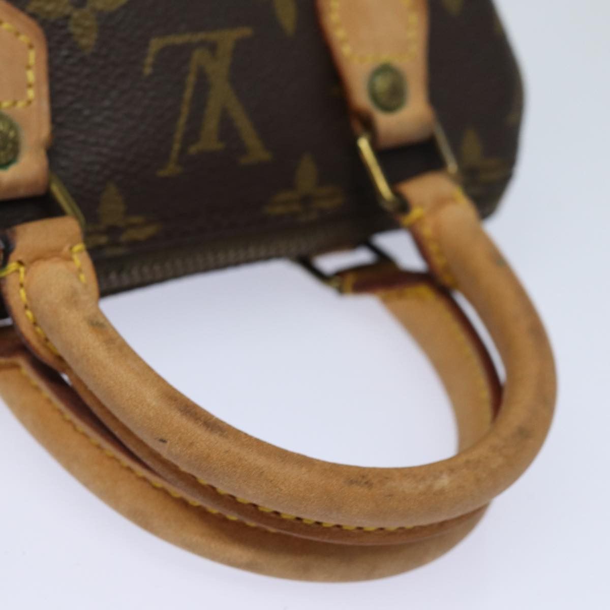 Louis Vuitton Nano Speedy Brown Canvas Handbag (Pre-Owned) Size ONE SIZE - 10 Thumbnail