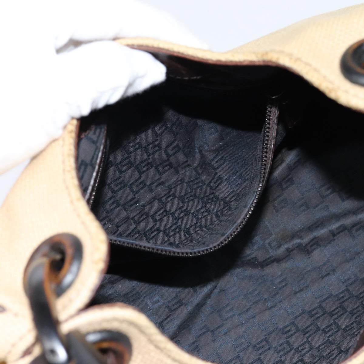 Gucci -- Beige Canvas Handbag (Pre-Owned) Size ONE SIZE - 20 Thumbnail