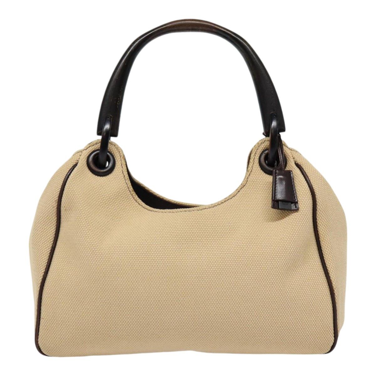 Gucci -- Beige Canvas Handbag (Pre-Owned) Size ONE SIZE - 10 Thumbnail