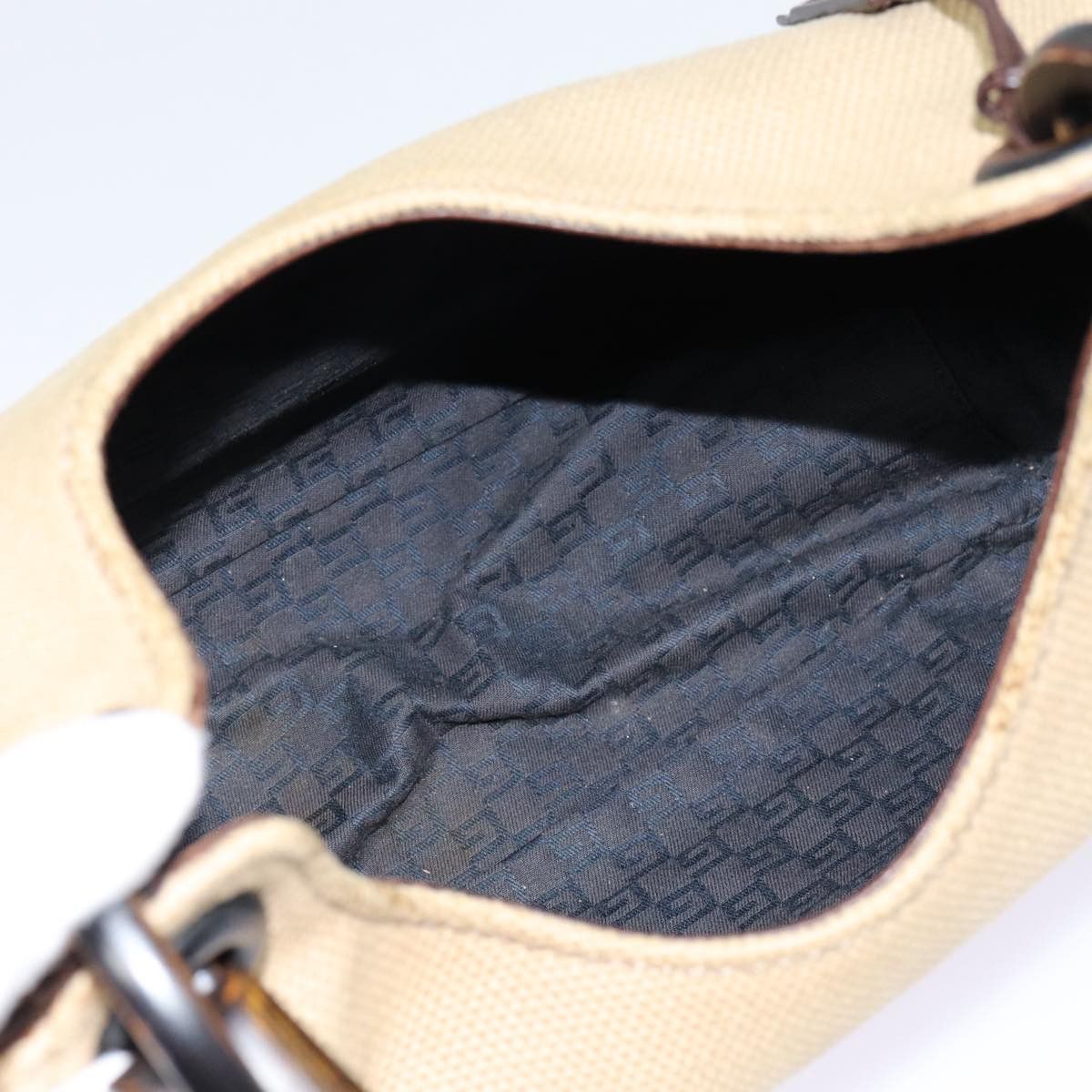 Gucci -- Beige Canvas Handbag (Pre-Owned) Size ONE SIZE - 6 Thumbnail